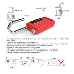 Zinc Alloy Combination Lock 01H4