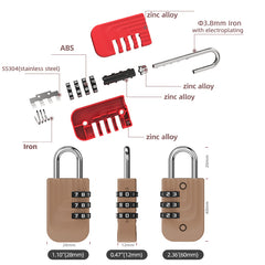 Zinc Alloy Combination Lock 02H4