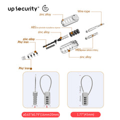 Zinc Alloy Combination Lock 04U