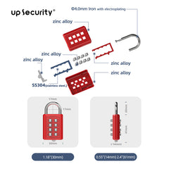 Zinc Alloy Combination Lock 08S