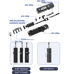 Zinc Alloy Combination Lock 904EC