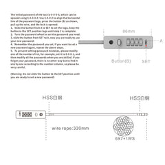 Zinc Alloy Combination Lock 904T