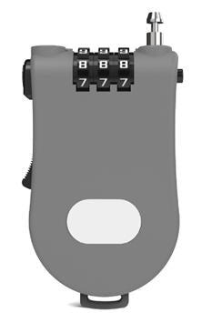 Cable Retractable Combination Lock P10